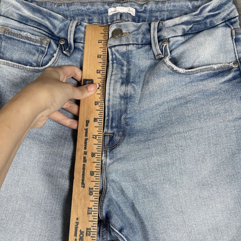 Good American Jeans Womens 12/31 Blue Flared Mid Rise Light Wash Denim - Picture 4 of 11
